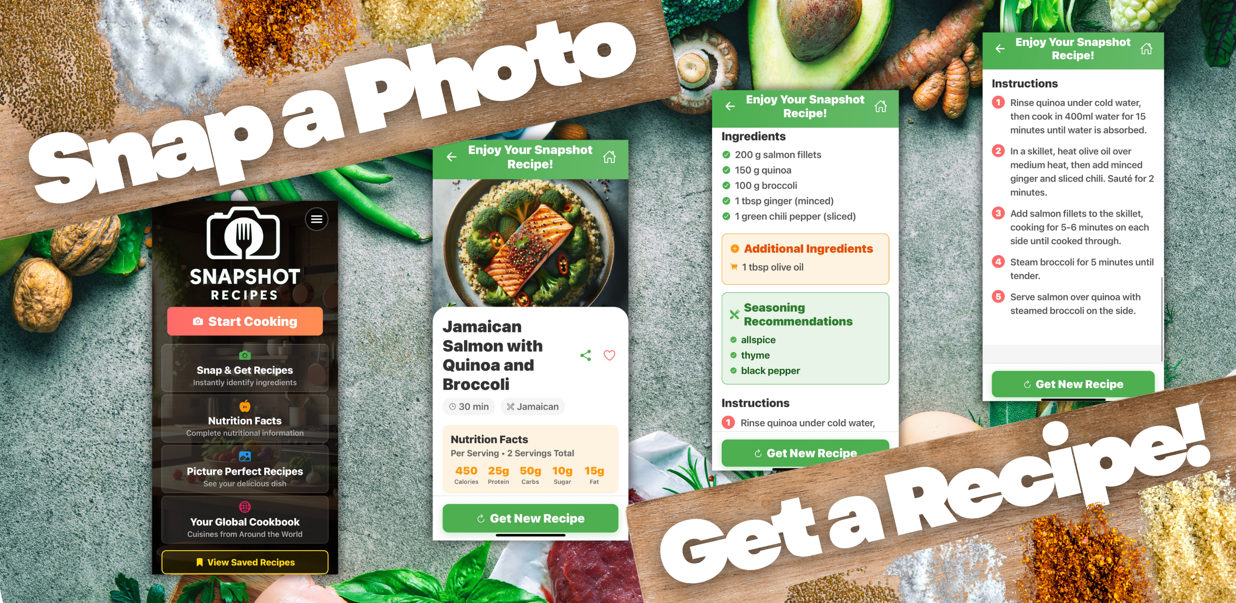 Snapshot Recipes App